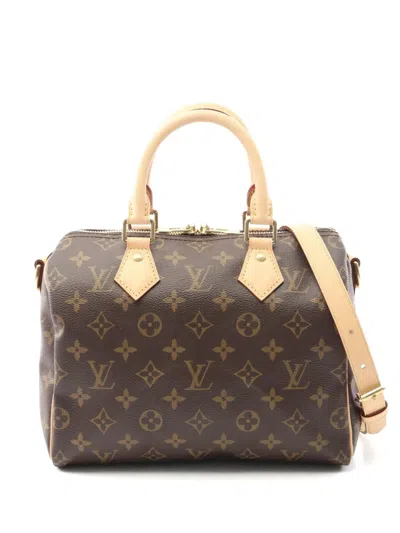 Pre-owned Louis Vuitton Small 2021 Monogram Speedy Tote Bag In Brown