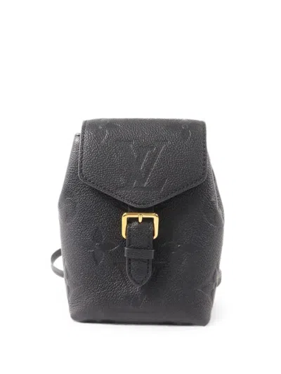 Pre-owned Louis Vuitton Small Monogram Empreinte Backpack In Black