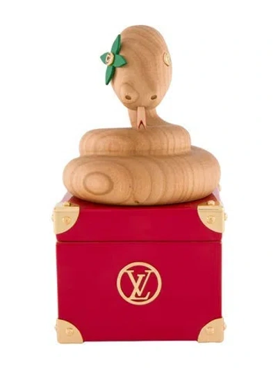 Pre-owned Louis Vuitton Snake Wooden Box In Red