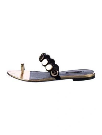 Pre-owned Louis Vuitton Socialite Lv Monogram Slides