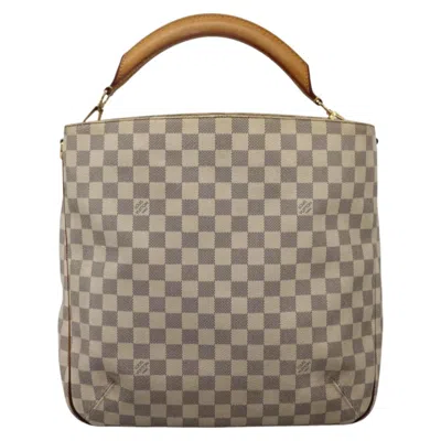 Pre-owned Louis Vuitton Soffi White Canvas Shoulder Bag ()