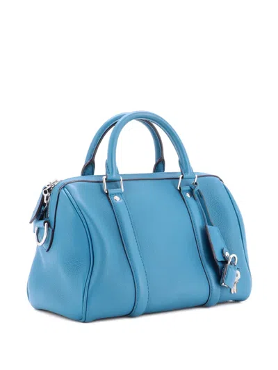 Pre-owned Louis Vuitton Sofia Coppola Sc Bag Leather Bb Satchel In Blue
