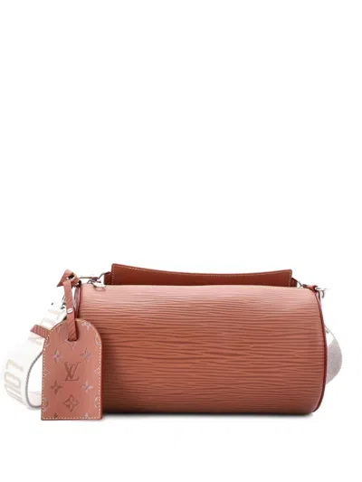 Pre-owned Louis Vuitton Soft Polochon Bag Xl Epi Leather Mm Crossbody Bag In Brown
