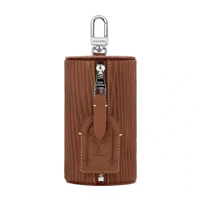 Louis Vuitton Soft Polochon Pouch Key Holder And Bag Charm In Brown