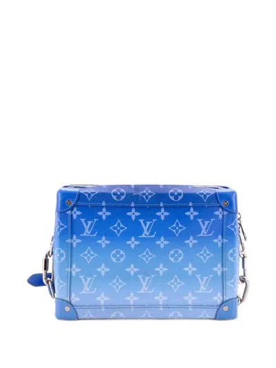 Pre-owned Louis Vuitton Soft Trunk Bag Limited Edition Monogram Clouds Crossbody Bag In Blue