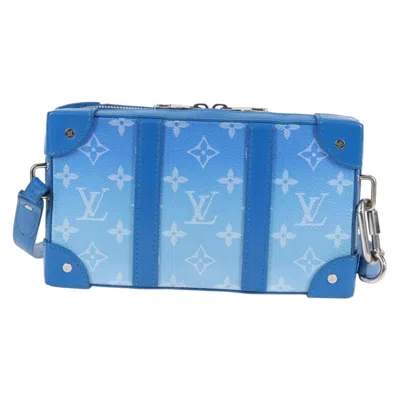 Pre-owned Louis Vuitton Soft Trunk Blue Canvas Shoulder Bag ()
