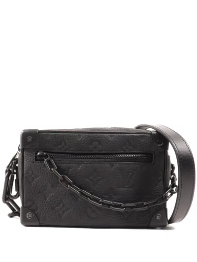 Pre-owned Louis Vuitton Soft Trunk Mini Tote Bag In Black