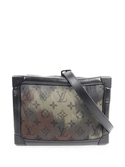 Pre-owned Louis Vuitton Soft Trunk Monogram Camouflage Messenger Bag In Green