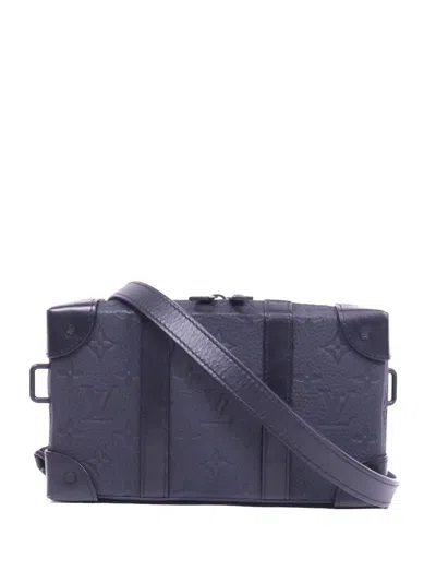 Pre-owned Louis Vuitton Soft Trunk Monogram Crossbody Bag In Gray