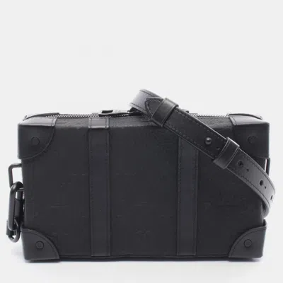 Pre-owned Louis Vuitton Soft Trunk Wallet Black Monogram Leather Shoulder Bag