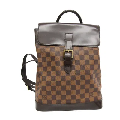 Pre-owned Louis Vuitton Soho Brown Canvas Backpack Bag ()
