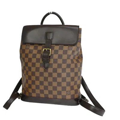 Pre-owned Louis Vuitton Soho Canvas Backpack Bag () In Brown