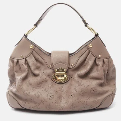 Pre-owned Louis Vuitton Solar Pm Shoulder Bag Mahina Leather Poodle In Brown