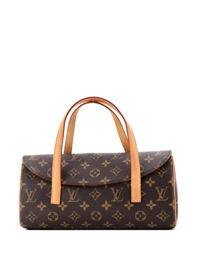 Pre-owned Louis Vuitton Sonatine Handbag Monogram Canvas Satchel In Brown