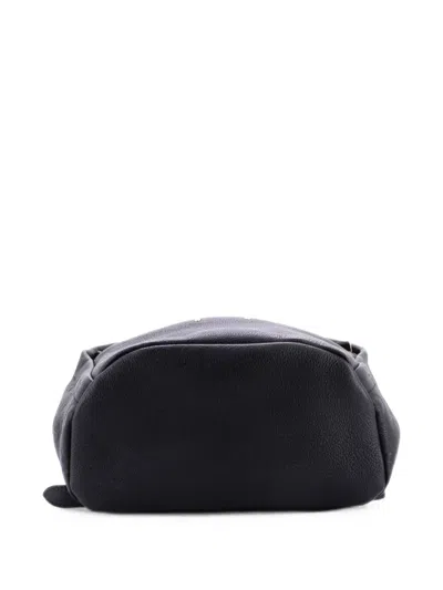Pre-owned Louis Vuitton Sorbonne Monogram Empreinte Leather Backpack In Black