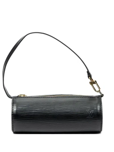 Pre-owned Louis Vuitton Soufflot Clutch Bag In Black