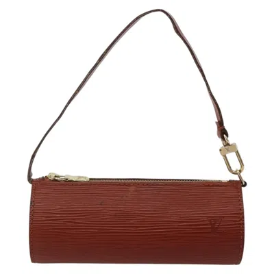 Pre-owned Louis Vuitton Soufflot Pochette Epi Leather Brown Leather Clutche & Pouche Bag ()