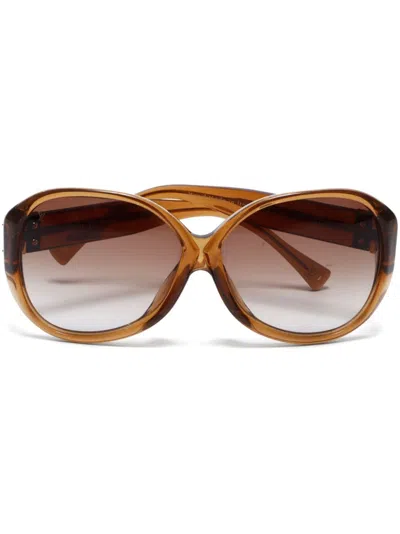 Pre-owned Louis Vuitton Soupçon Sunglasses In Brown