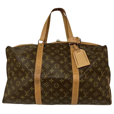 Pre-owned Louis Vuitton Souple Brown Canvas Travel Bag ()