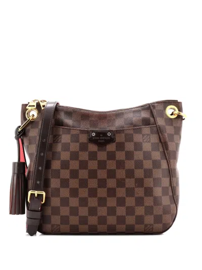 Pre-owned Louis Vuitton South Bank Besace Bag Damier Crossbody Bag In Brown