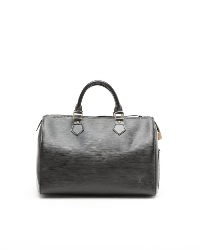 Pre-owned Louis Vuitton Speedy 30 Epi Bag In Black