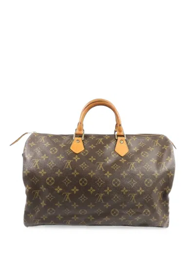 Louis Vuitton Speedy 40 Monogram Tote Bag In Brown
