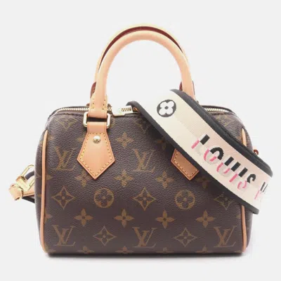 Pre-owned Louis Vuitton Speedy Bandouliere 20 Monogram In Brown