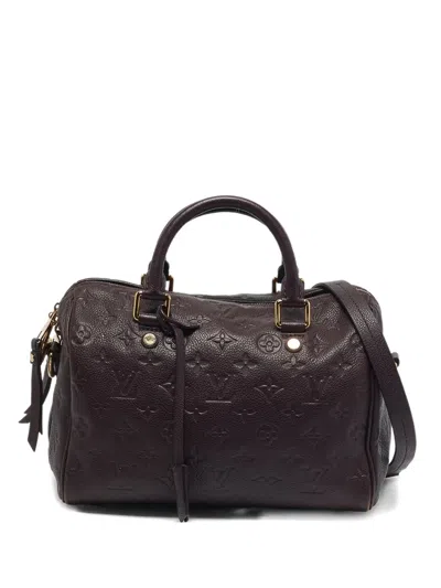 Pre-owned Louis Vuitton Speedy Bandouliere 25 Monogram-pattern Tote Bag In Purple