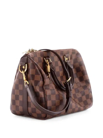 Pre-owned Louis Vuitton Speedy Bandouliere Bag Damier 25 Satchel In 褐色