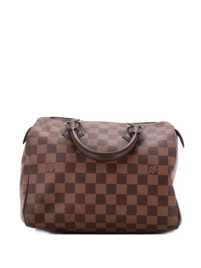 Pre-owned Louis Vuitton Speedy Bandouliere Bag Damier 25 Satchel In Brown