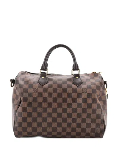 Pre-owned Louis Vuitton Speedy Bandouliere Bag Damier 30 Shoulder Bag In Brown