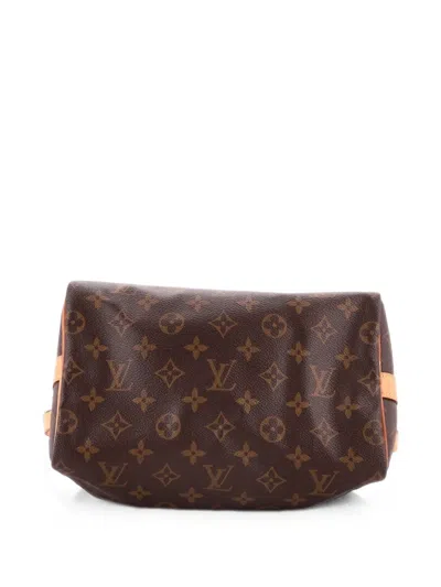 Pre-owned Louis Vuitton Speedy Bandouliere Bag Monogram Canvas 25 Satchel In Brown