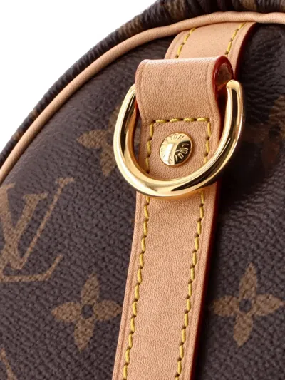 Pre-owned Louis Vuitton Speedy Bandouliere Bag Monogram Canvas 25 Satchel In Brown