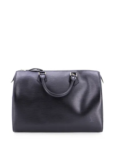 Pre-owned Louis Vuitton Speedy Handbag Epi Leather 30 Satchel In Black