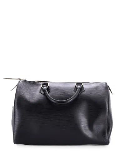 Pre-owned Louis Vuitton Speedy Handbag Epi Leather 30 Satchel In Black