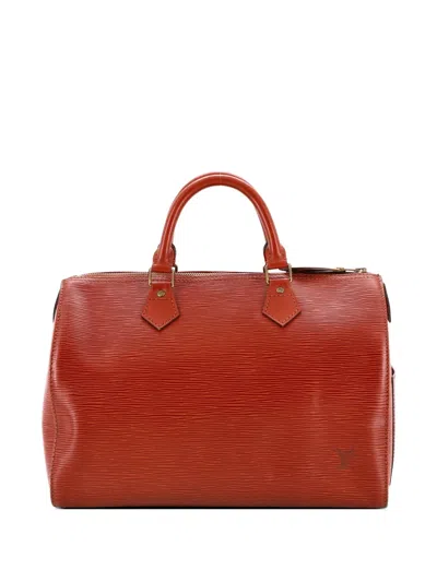 Pre-owned Louis Vuitton Speedy Handbag Epi Leather 30 Satchel In Brown