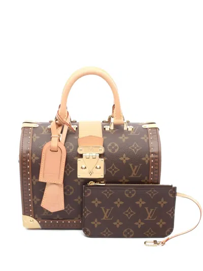 Pre-owned Louis Vuitton Speedy Trunk Monogram Top-handle Bag In Brown