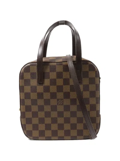 Louis Vuitton Spontini Damier Shoulder Bag In Brown