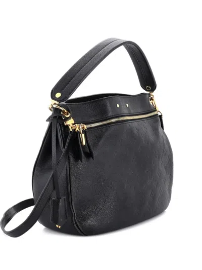 Pre-owned Louis Vuitton Spontini Nm Handbag Monogram Empreinte Leather Hobo Bag In Black