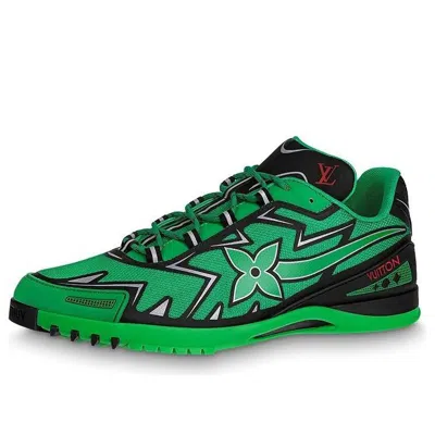 Pre-owned Louis Vuitton Sprint Sneakers 'green' In Multi