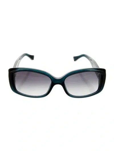 Pre-owned Louis Vuitton Square Gradient Sunglasses In Blue