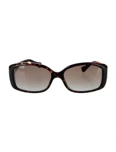 Pre-owned Louis Vuitton Square Gradient Sunglasses In Brown