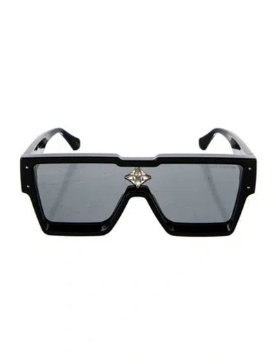 Pre-owned Louis Vuitton Square Tinted Sunglasses In Black
