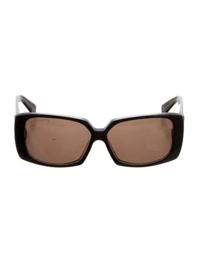 Pre-owned Louis Vuitton Square Tinted Sunglasses In Brown/pink
