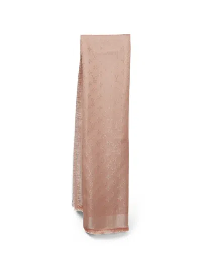 Pre-owned Louis Vuitton Square-shape Scarf In Pink
