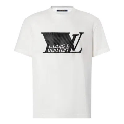 Louis Vuitton Ss26 Printed Signature T-shirts In White