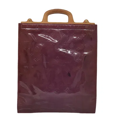 Pre-owned Louis Vuitton Stanton Purple Patent Leather Tote Bag ()