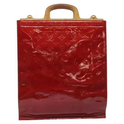Pre-owned Louis Vuitton Stanton Red Patent Leather Tote Bag ()
