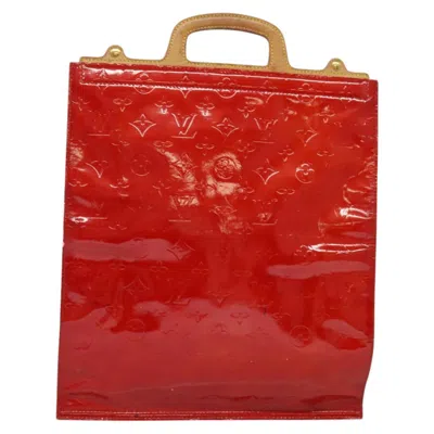 Pre-owned Louis Vuitton Stanton Red Patent Leather Tote Bag ()