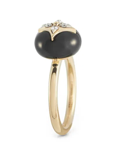 Pre-owned Louis Vuitton Star Blossom Diamond Ring In Gold